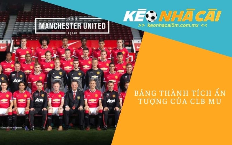 Bảng Thành Tích Ấn Tượng Của CLB MU